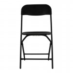 Silla plegable polipropileno negro